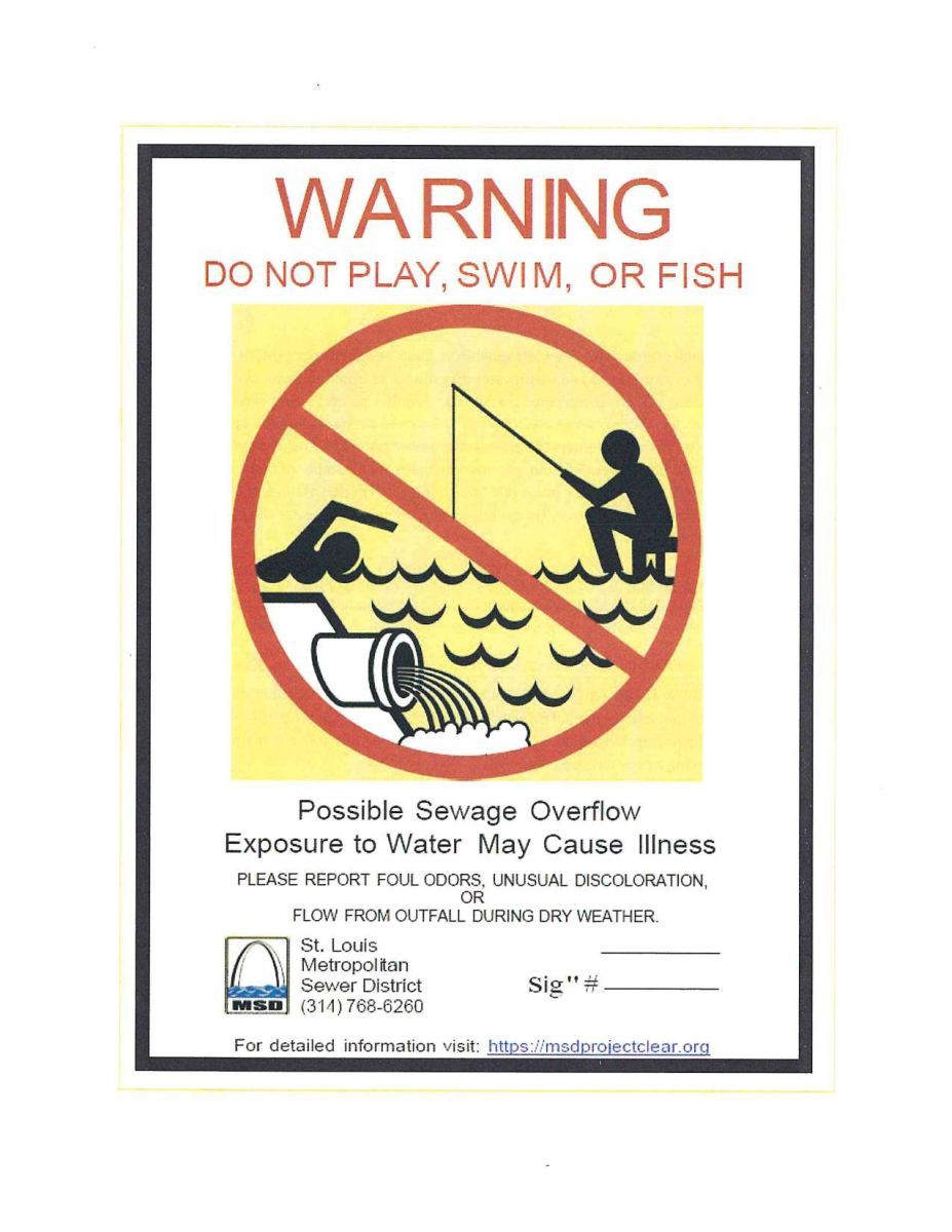 Flyer with Warning Picture