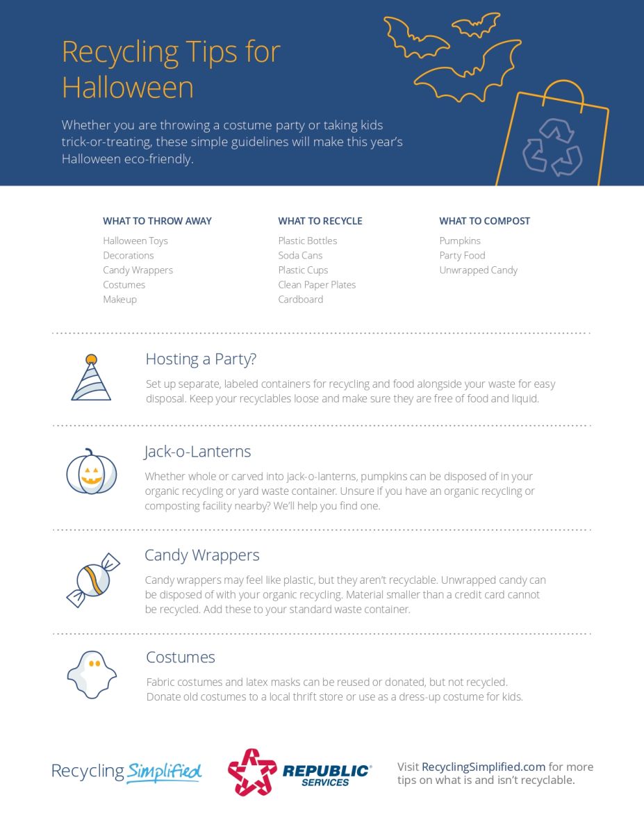 halloween recyling flyer